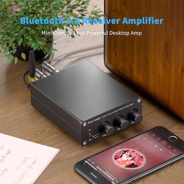 Main product image for Fosi Audio BT20A Bluetooth Stereo Hi-Fi Amplifier 100W x 2235-250